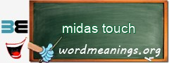 WordMeaning blackboard for midas touch